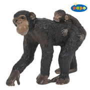 ANIMALES PAPO 50012 CHIMPANCE CON CRIA
