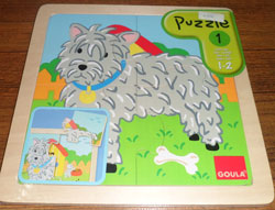 PUZZLE ENCAJE MADERA PERRO GOULA