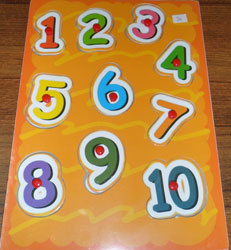 PUZZLE MADERA ENCAJE NUMEROS
